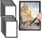 SWAWIS 10 Stück Magnetrahmen A4 Bilderrahmen Magnetisch Magnet Bilderrahmen A4 Info Rahmen Magnetische Bilderrahmen Klapprahmen Informationsrahmen Plakatrahmen Rahmen Din A4, Schwarz Rand