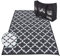 Gadgy Outdoor Teppich Wetterfest 230x160 cm | Wendbarer Garten Teppich Schwarz | UV-beständig & Wasserfest für Balkon, Terrasse, Garten & Picknick | Mit Tragetasche