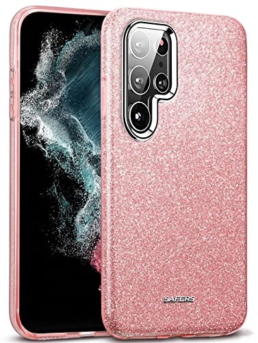 CoolGadget Handyhülle für Samsung Galaxy S22 Ultra Glänzend Rosegold