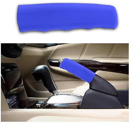 JNNJ Auto Handbremse Abdeckung, Silikagel Handbremse Abdeckung, Weiches Handbremse Abdeckung, Auto Zubehör Innenraum Handbremsabdeckung, Für Auto Zubehör(Blau)