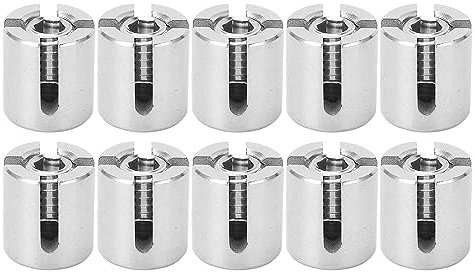 10 Stück Kreuzkabelklemmen Drahtseilklemmen Edelstahl Kreuzdrahtseilklemmen Drahtgeländerklemme für Stahldrahtseilbefestigung Im Freien und Innenkabelgeländer (M10 4mm)