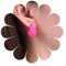 Inateannal Boucles d'oreilles créoles en velours rose Grosses boucles d'oreilles rouges en forme de C Boucles d'oreilles créoles en acrylique rose Boucles d'oreilles créoles largesBoucles et épaisses