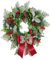 CULASIGN Weihnachtskranz für Tür, Weihnachten Türkranz mit Tannenzapfen, Schleife und Beeren, Adventskranz Dekokranz Weihnachtsdeko für Tür Wand Haus Tisch Fenster (30CM)