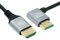 NFHK Câble HDMI 2.1 HDTV ultra fin 8K 4K hyper super flexible cordon fin coudé à 90 degrés type A mâle vers mâle pour ordinateur HDTV 100 cm