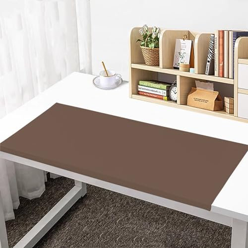 Benutzerdefinierte Größe Tischschoner, Leder Schreibtischmatten mit Kantenschutz, Rutschfeste Tastaturpad Mausmat, Laptop Tisch-Pad, Schreibtischunterlagen für Büro und Zuhause(60 * 35cm)