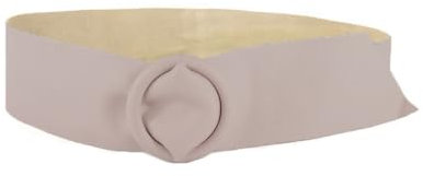 FrasiBags Ceinture femme large en cuir véritable avec boucle anneau, ceinture femme élégante, ceinture haute pour vêtements, ceinture femme en cuir fabriquée en Italie, Rose poudré, Taille unique