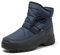 JOMIX Stivali Uomo Doposci Stivaletti Invernali da Neve Pelosi Caldi Scarpe Impermeabile da inverno MU9541 (Blu, 41)