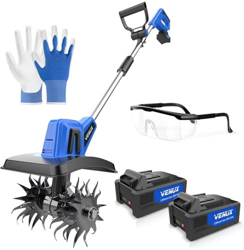 20V Cordless Tiller Cultivator Rotovator