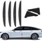 Hosawtek Black Car Door Edge Guards and Corner Guards Combo - 4-Piece Bumpers + 4-Pack Door Corner Protectors - Easy to Install, Highly Adhesive Backing - Protects Car Door Against Impacts, Scratches