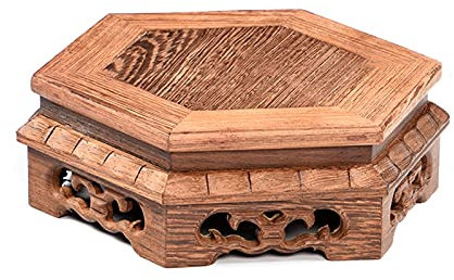 Base for vaso, Base for vaso bonsai, Base for vaso di fiori Ornamenti for porta vassoio bonsai, Mensola in legno Staffa for casa interna Statua di Buddha Teiera Base Pallet for piante (Colore : C) ( C
