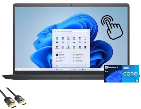 Dell Inspiron 15 Laptop for Students and Business, 15.6 FHD TouchScreen Display, Intel Core i5-1235U, 32GB RAM, 1TB PCIe SSD, Keypad, Webcam, HDMI, SD Card Reader, US Version KB, PDG HDMI, Win 11 Pro