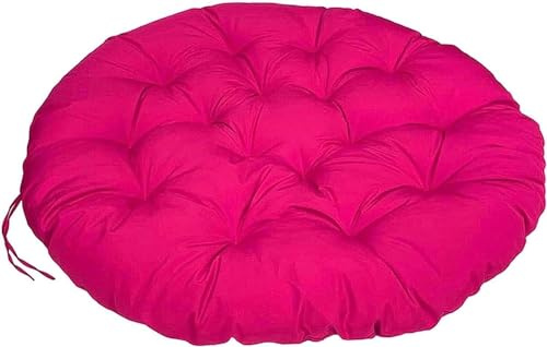 LIVEDOLLS Papasansessel Kissen, Polster Für Papasansessel,Radar Stuhl Pad, Rundes Dicke Stuhlkissen Bequem Weich Sitzkissen Hängesessel Für Indoor Outdoor Garten Stuhlauflage(Pink,60x60cm)