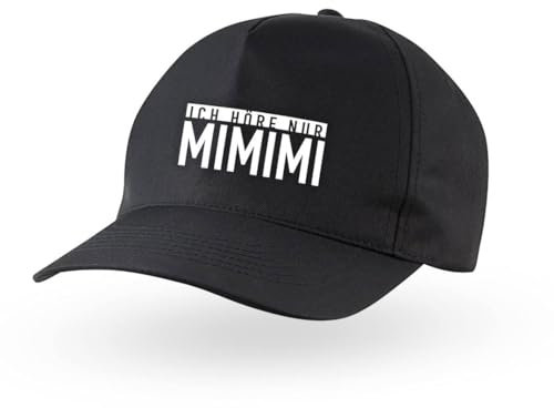 Tassenbrennerei Kappe - Ich höre nur MiMiMi - Mütze lustig mit Spruch- Cap als Geschenk für Männer & Frauen - Witziges Geschenk für Freundin