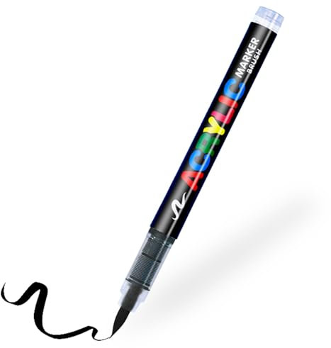 RiyaNed Möbelmarker,1-6mm 1 Schwar Lackstifte.