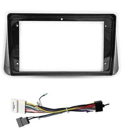 GRASKY Autorahmen-Blendenadapter Android-Radio-Armaturenbrett-Einbausatz Kompatibel mit Nissan Kicks Micra Versa Almera(Frame Cable)