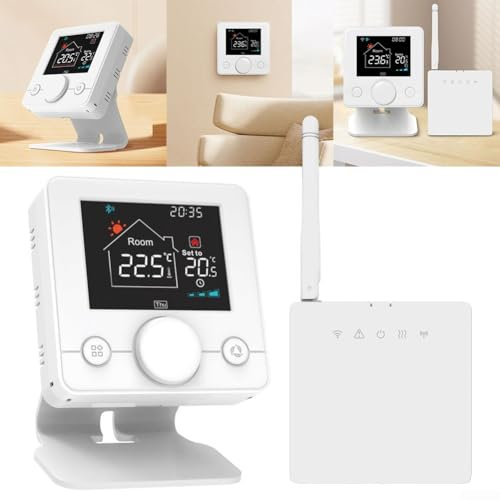 Wireless Smart Thermostat Starter Kit, Full Control Over Your Heating From Anywhere, Save Energy, For Tuya WiFi Smart Thermostat Device