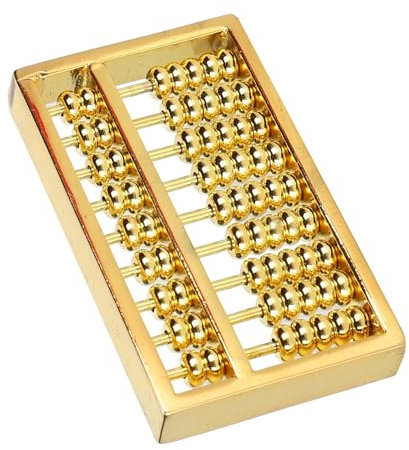 QANYEGN Abakus Ornamente, Abacus Gold, Messing Abakus Statue für Wohnzimmer, Schlafzimmer, Couchtisch, Büro und andere Orte