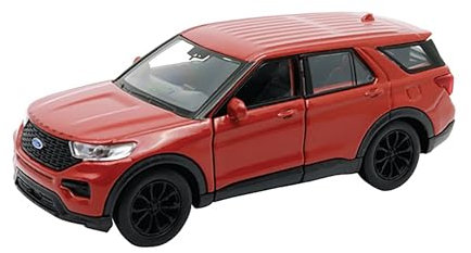 Toi-Toys Ford Explorer 2023 Modellauto 11,8cm Metall Modell Auto mit Rückzugmotor Spielzeugauto 70 (Braun-Metallic)