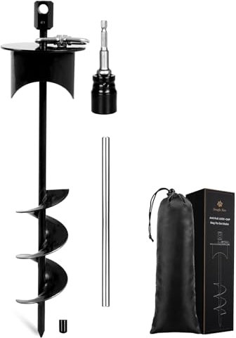Snagle Paw Piquet d'attache pour chien avec capuchon de verrouillage pour éviter de tirer – Piquet robuste pivotant à 360° pour l'extérieur, la cour, la plage et le camping – Ancrage au sol