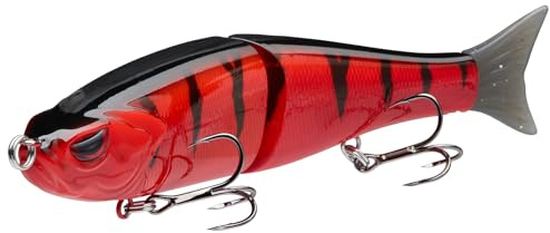 BASSDASH Wobbler Kunstköder Angelköder Summer Dancer Glide Bait Single-Jointed Swimbait Hecht Lachs Forelle Muskie Bass
