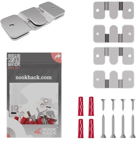 Nook Hack Z-Clamps SMALL [2 PAI] | Ganci per appendere quadri ad incastro robusti