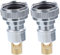 Abaodam 2 Stück Wasserhahn- wasserschlauch adapter waschmaschinen schlauch Kupfer Schnellkupplung Kupplung für Gartenschläuche Schnelle Anschlussgartenschlaucharmaturen Gummi