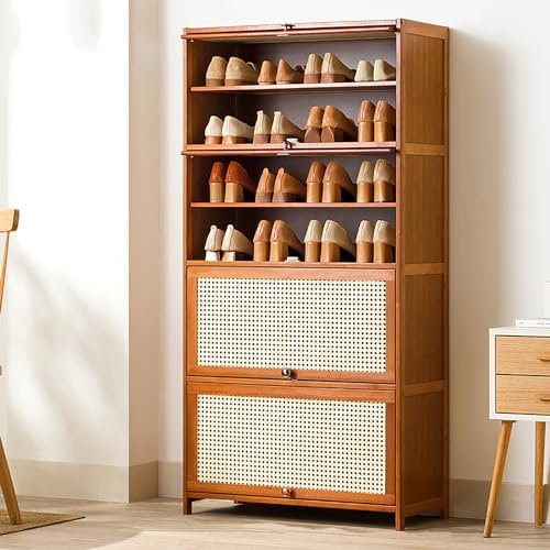 Shoe Storage Cabinet,Shoe Rack Cabinet,Shoe Cupboard,large Shoe Cabinet,Hallway Shoe Storage,Bamboo Frame Takes Up Little Space And Can Hold More Shoes To Make The Doorway,Corridor And Bedro