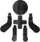 Mikinona 1Set Paddle per Controller Gamepad Sostituzione Elegante Compatibile con Elite per Esperienza Superiore