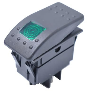 Zerodeko Interruptor Pulsador De 12 V Color Verde