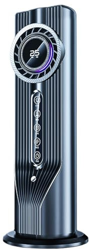 Rrlihjgu Climatizzatore Portatile,Ventilatore Rinfrescante Personale Mini - Unità di Raffreddamento Evaporativo Silenziosa per Camera Ufficio Auto Campeggio Interno ed Esterno