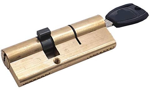 Schließzylinder, Zylinderschloss Benutzerdefinierte gleichen Schlüssel öffnen Alle Zylinder Sicherheits Kupfer Türschloss verwalten Zylinder Schlafzimmer Wohnzimmer Griff Messing Key(100(50 50))