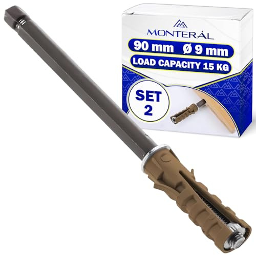 2x Support Etagere Invisible 90mm Ø9mm en Acier Capacité de Charge 15 Kg | Fixation Etagere Invisible - Garantie de 10 Ans - MONTERAL