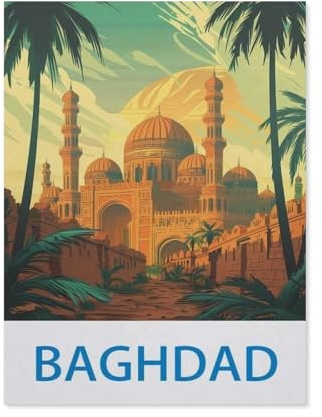 1000 Piece Jigsaw Puzzle，Baghdad，Adults Children Paper Toy Educational Game（26x38cm）-EC65