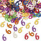 Zahlenkonfetti Ziffern | Zahl 6 | Streuteile 14g Bunte Tischdeko Partydeko Geburtstag Jubiläum Hochzeit Silvester Tischkonfetti