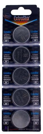 5 button batteries CR2430 Lithium 3 V CR 2430 Fleece
