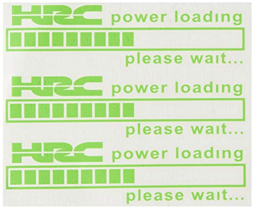 Ecoshirt QL-GYN2-L8WB Aufkleber HRC Power Loading F212 Stickers Aufkleber Decals Adesivi Bike Moto GP grün