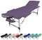 Vivezen Table de massage pliante 3 zones en aluminium + accessoires et housse de transport - Neuf coloris - Norme CE- Violet