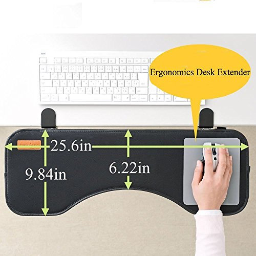 Ergonomic Keyboard Wrist Rest Mount Tray with Mouse Pad Under Desk Desk Extender for Small Desk Ergonomic
