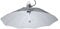 Hydroponics Silver 100cm Parabolic Reflector 250w 400w 600w HPS Grow Light Shade