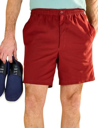 Chums Men's Elasticated Waist Rugby Shorts Red