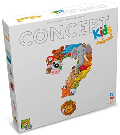 Asmodee - Concept Kids Tiere Brettspiel für die ganze Familie - Italienische Sprache