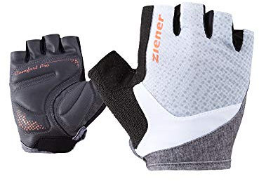Ziener Damen CENDAL Fahrrad-, Mountainbike-, Radsport-Handschuhe | Kurzfinger - atmungsaktiv/dämpfend/rutschfest, Grey Melange, 7.5