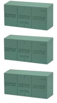 3X3 Ideal Bricks Floral Foam for Fresh Flower Displays and Arrangements