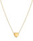 day.berlin Herzkette Damen in Gold 18k vergoldet, Halskette mit Anhänger kleines Herz (7x7mm), 316L Edelstahl Kette 45+5cm variable Länge, nickelfrei und wasserfest