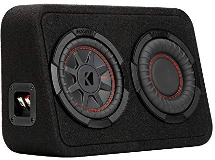 KICKER Subwoofer 48TCWRT672 CompRT de 6.75 pulgadas en carcasa de perfil delgado, 2 ohmios