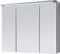 Spiegelschrank Badschrank Spiegel Badhängeschrank Badmöbel Kirkja I Titan/Weiß 80 cm
