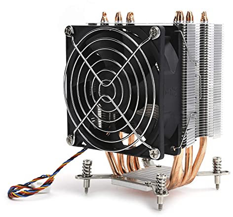 CPU Cooler Disipador de Calor Ventilador de enfriamiento de 90 mm con Tubo de Cobre de 4 Calor para LGA 2011 1366 1150 1151 1155 1156 Suministros de computadora
