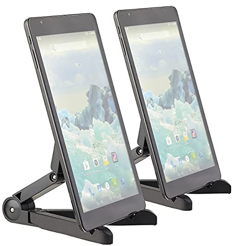 PEARL Tablett Ständer: 2er-Set Faltbare Tablet-Ständer für Tablet, Tablet-PC, E-Book-Reader (Tablet Stativ, Tablet Klapp Ständer, Faltbarer Universal Smartphone)