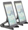 PEARL Tablett Ständer: 2er-Set Faltbare Tablet-Ständer für Tablet, Tablet-PC, E-Book-Reader (Tablet Stativ, Tablet Klapp Ständer, Faltbarer Universal Smartphone)