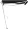 vidaXL Toldo de Pie Automático, Sombrilla Retráctil, Toldo Resistente al Agua Rayos UV, Toldo para Balcón Jardín Terraza, Gris Antracita